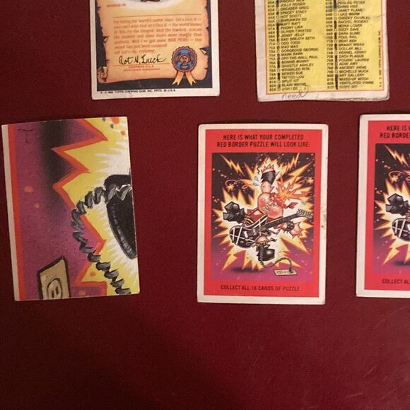 Vintage Garbage Pail Kids Cards - Picture 10 of 13